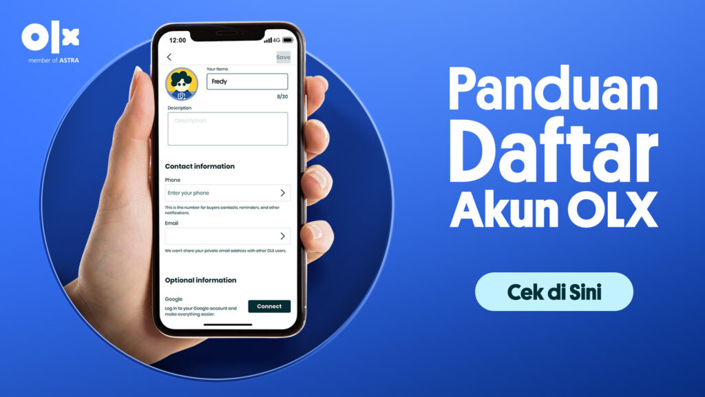 Panduan Daftar akun OLX